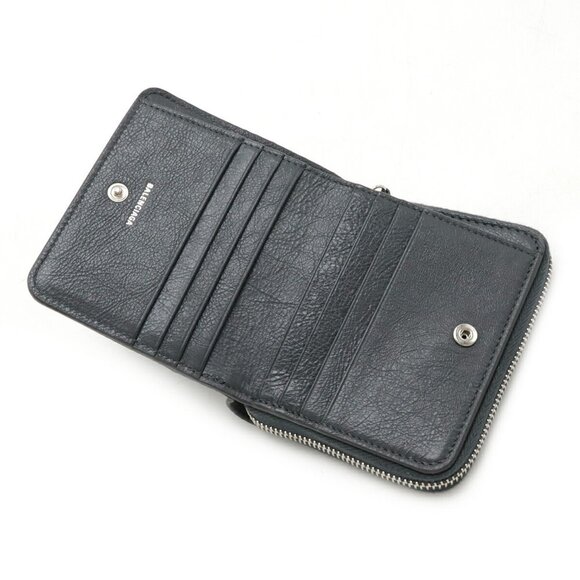 BALENCIAGA Gray Leather Wallet - Picture 6 of 7